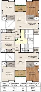 Project Image of 624.0 - 1392.0 Sq.ft 3 BHK Apartment for buy in Pandit Mohor