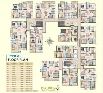 Project Image of 1230.0 - 2700.0 Sq.ft 2 BHK Apartment for buy in Platinum Landmark