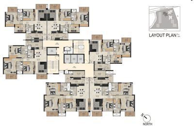 Project Image of 1040.0 - 1770.0 Sq.ft 3 BHK Apartment for buy in Adani 9PBR Tower B1