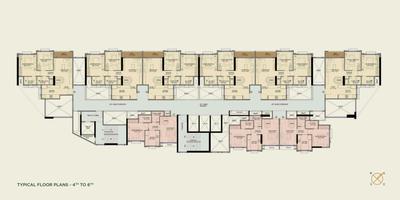 Project Image of 604.82 - 645.4 Sq.ft 2 BHK Apartment for buy in Trescon Triveni Pearl