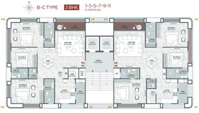 Project Image of 1184.79 - 2416.8 Sq.ft 3 BHK Apartment for buy in Swagat Cilantra
