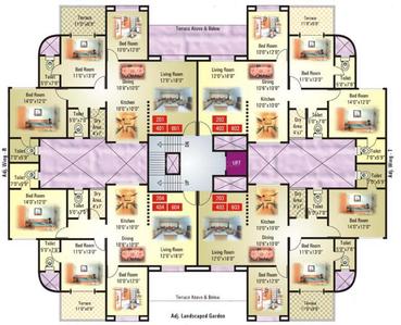 Project Image of 595.0 - 940.0 Sq.ft 1 BHK Apartment for buy in GK Roseland Residency
