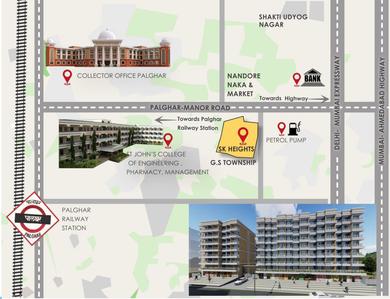 Project Image of 361.99 - 563.38 Sq.ft 1 BHK Apartment for buy in SK Heights