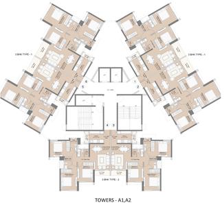 Project Image of 746.15 - 851.53 Sq.ft 3 BHK Apartment for buy in Sunteck Beach Residences 2