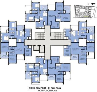 Amit Eka Phase II E Building Cluster Plan 1