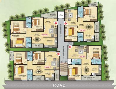 Project Image of 1100.0 - 1391.0 Sq.ft 2 BHK Apartment for buy in North East Elite