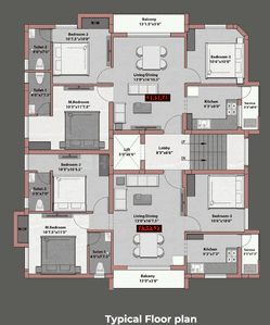 Project Image of 892.0 - 1297.0 Sq.ft 2 BHK Apartment for buy in MP Rue Radiale Ph 1