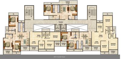 Project Image of 0.0 - 1030.0 Sq.ft 3 BHK Apartment for buy in Satyam Mayfair