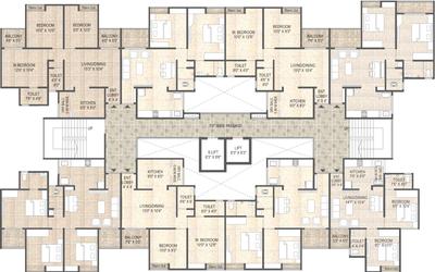 Project Image of 653.0 - 663.0 Sq.ft 2 BHK Apartment for buy in Mangalam Life Park