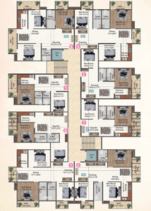 Project Image of 782.0 - 1947.0 Sq.ft 2 BHK Apartment for buy in Gulabi Mega City Apartment