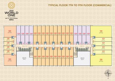 Project Image of 840.0 - 1495.0 Sq.ft 2 BHK Apartment for buy in Paradise Sai World One Residential
