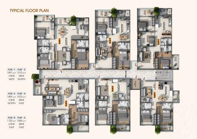 Project Image of 1070.0 - 1597.0 Sq.ft 2 BHK Apartment for buy in Aishwaryam Tranquil