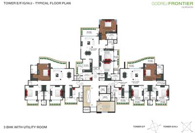 Project Image of 1821.04 - 4611.04 Sq.ft 3 BHK Apartment for buy in Godrej Frontier