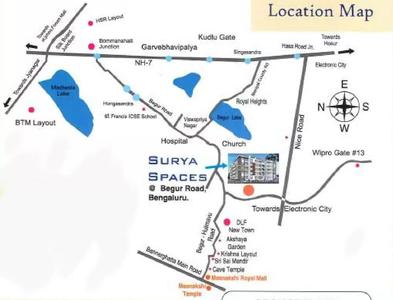 Project Image of 1030.0 - 1630.0 Sq.ft 2 BHK Apartment for buy in Surya Spaces
