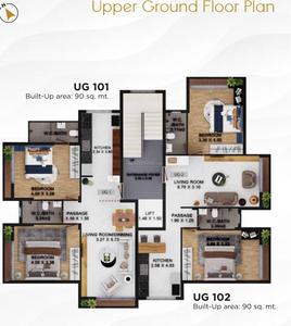 Project Image of 897.49 - 968.75 Sq.ft 2 BHK Apartment for buy in Borker Anandi Greens