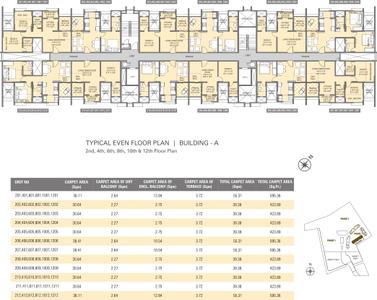 Project Image of 329.81 - 545.95 Sq.ft 1 BHK Apartment for buy in ARP Suburbia Estate