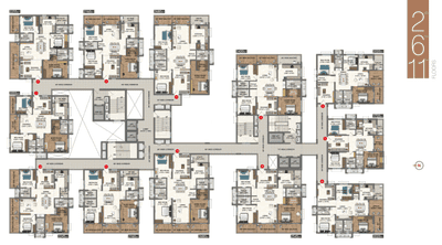 Project Image of 1720.0 - 2680.0 Sq.ft 3 BHK Apartment for buy in CMR Karlan Grand