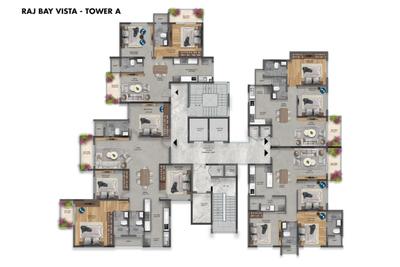 Project Image of 1235.0 - 2330.0 Sq.ft 2 BHK Apartment for buy in SNN Raj Bay Vista