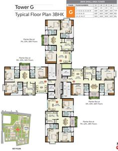 Project Image of 1587.0 - 2287.0 Sq.ft 3 BHK Apartment for buy in KLP Abhinandan Block E F G And H