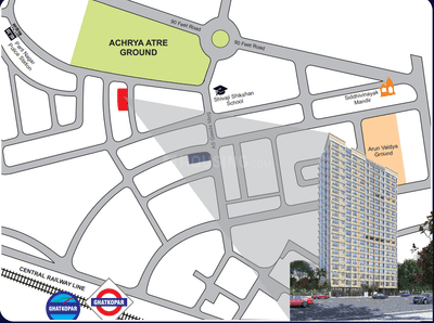Project Image of 758 Sq.ft 2 BHK Apartment / Flat for sale in Ghatkopar East for Rs. 15500000
