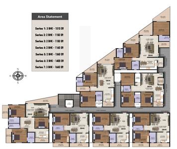 Project Image of 1150.0 - 1660.0 Sq.ft 2 BHK Apartment for buy in Infinity Citadel