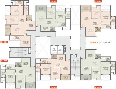 Project Image of 551.0 - 1019.0 Sq.ft 2 BHK Apartment for buy in Rohan Madhuban II Wings D E