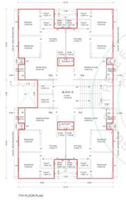 Project Image of 594.6 - 764.13 Sq.ft 2 BHK Apartment for buy in Shreeji River 49