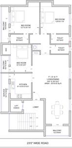 Project Image of 0.0 - 2018.0 Sq.ft 3 BHK Apartment for buy in Green T J Flats