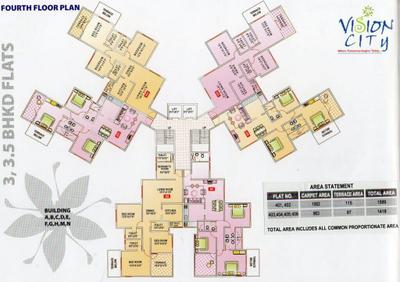 Project Image of 630.0 - 1131.0 Sq.ft 2 BHK Apartment for buy in Siddhivinayak Phase I Vision City