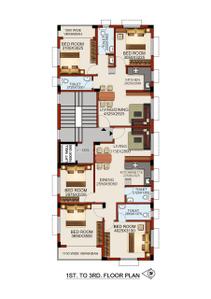 Project Image of 0.0 - 1300.0 Sq.ft 3 BHK Apartment for buy in Team Charulata