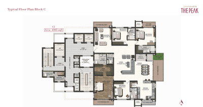 Project Image of 4395.0 - 5440.0 Sq.ft 4 BHK Apartment for buy in Jayabheri The Peak