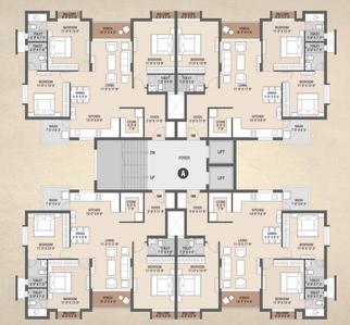 Project Image of 1061.43 - 1267.0 Sq.ft 3 BHK Apartment for buy in Flora Palms