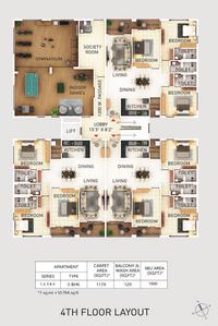 Project Image of 0.0 - 1179.0 Sq.ft 3 BHK Apartment for buy in Falcon JSP Harmony