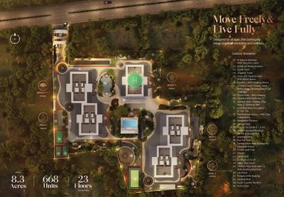 Project Image of 1935.0 - 2555.0 Sq.ft 3 BHK Apartment for buy in The Adwaith