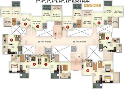 Project Image of 298.0 - 751.0 Sq.ft 1 RK Apartment for buy in Regency Wing A And B