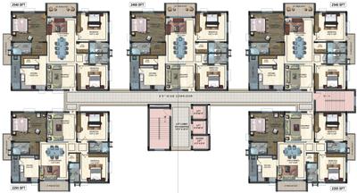 Project Image of 2230.0 - 5230.0 Sq.ft 3 BHK Apartment for buy in Trishala T 19