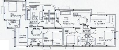 Project Image of 525.0 - 1240.0 Sq.ft 1 BHK Apartment for buy in Vinoth Varsha