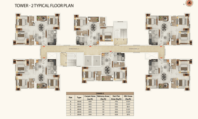 Project Image of 854.0 - 1120.0 Sq.ft 2 BHK Apartment for buy in Himanga Bhawani Square One