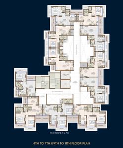 Project Image of 433.0 - 625.0 Sq.ft 1 BHK Apartment for buy in Omega Delight Heritage