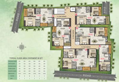 Project Image of 950.0 - 1338.0 Sq.ft 2 BHK Apartment for buy in Cvsr Subramanyam Paramount