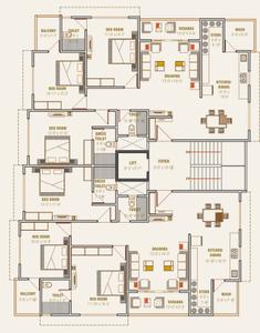 Project Image of 0.0 - 1193.18 Sq.ft 3 BHK Apartment for buy in Shreeji R V Heights