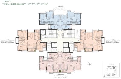 Project Image of 556.0 - 739.0 Sq.ft 2 BHK Apartment for buy in T11 Raheja Jade City
