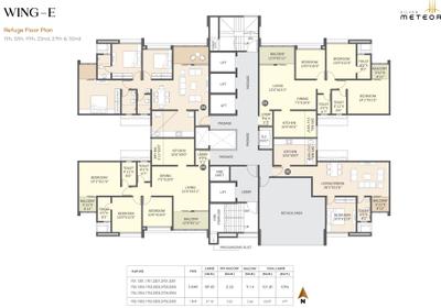 Project Image of 764.0 - 1645.0 Sq.ft 2 BHK Apartment for buy in Silver Meteor