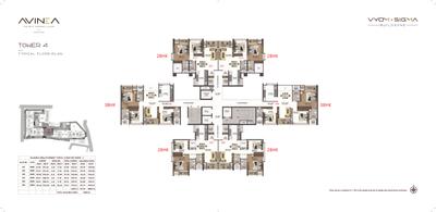 Project Image of 945.62 - 2505.86 Sq.ft 2 BHK Apartment for buy in AVINEA