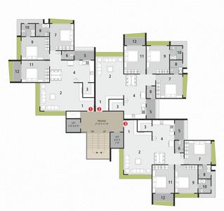 Project Image of 0.0 - 1243.12 Sq.ft 3 BHK Apartment for buy in Center Park