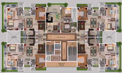 Project Image of 55262.78 - 608412.28 Sq.ft 1 BHK Apartment for buy in Sai Kripa Skrepl Pinnacle Block A B