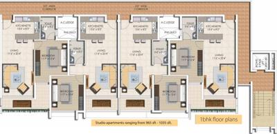 Project Image of 965.0 - 2435.0 Sq.ft Studio Studio Apartment for buy in Sattva Waters Edge