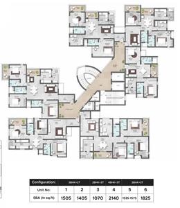 Project Image of 1535.0 - 2140.0 Sq.ft 3 BHK Apartment for buy in Shriram Park 63