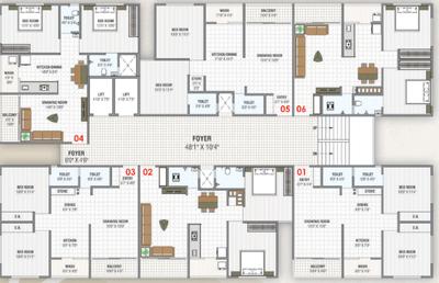 Project Image of 549.71 - 611.61 Sq.ft 2 BHK Apartment for buy in Preksha Prarthna Elegance