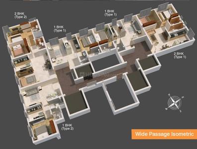 Project Image of 412.0 - 645.0 Sq.ft 1 BHK Apartment for buy in Shree Vastudeep Dadamaharaj Heights